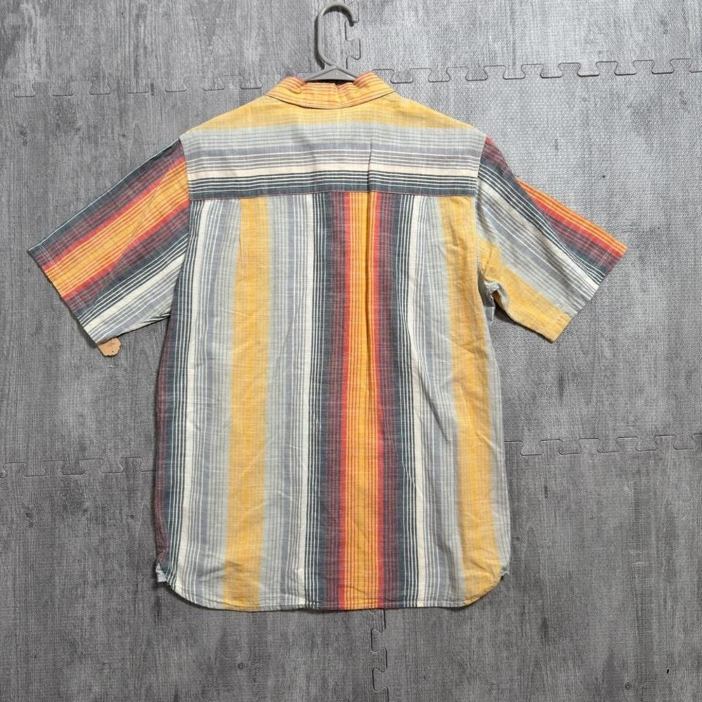 Woolrich‎ Striped Short Sleeve Button Down Shirt Men's Medium - Picture 3 of 5